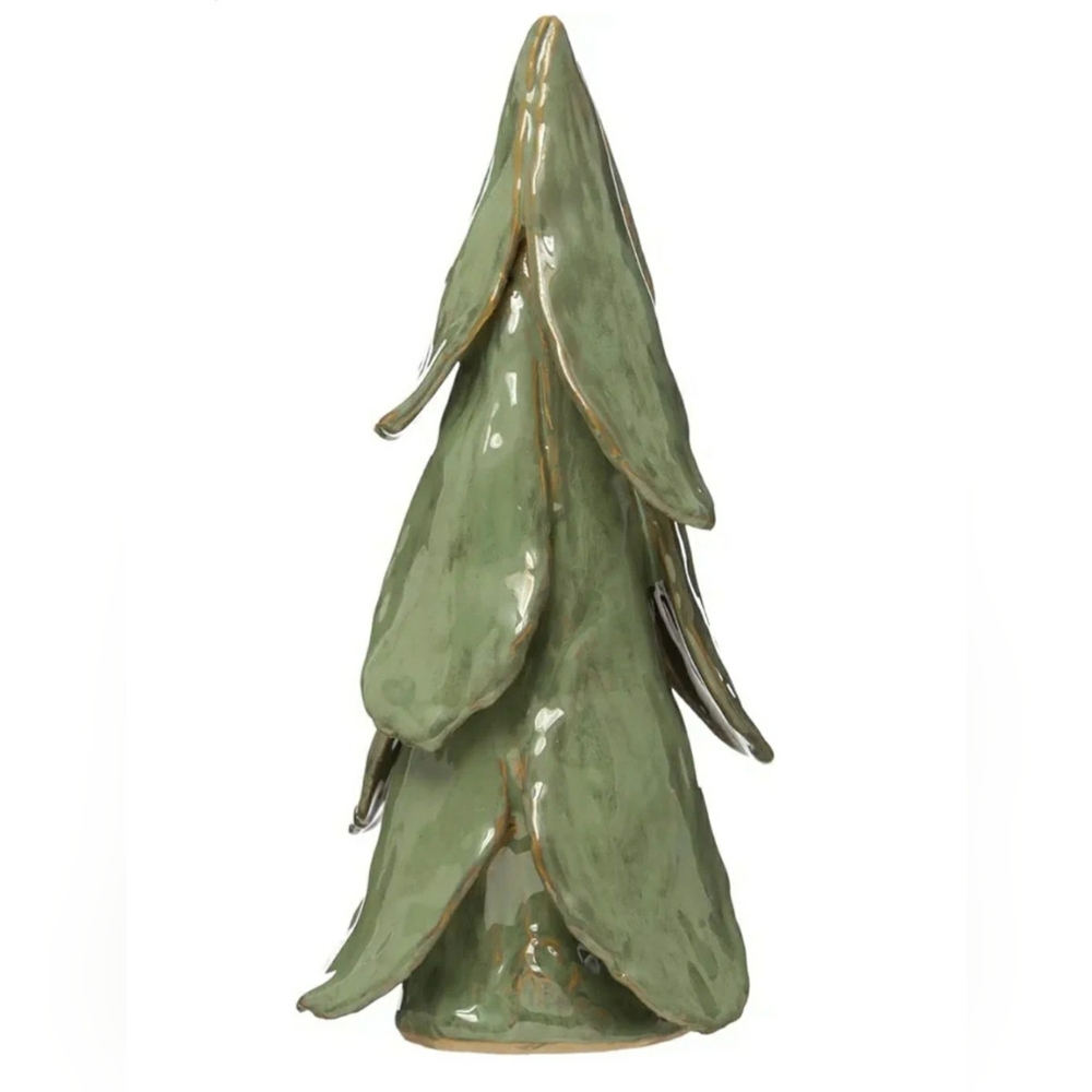 Green Ceramic Tree Sculpture